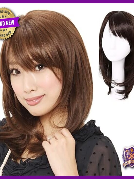 Medium Curly Human Hair Blend Wig with Medical Base for Hair Loss main image 4